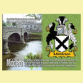 Middleton Coat of Arms English Family Name Fridge Magnets Set of 10