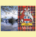 Miller Coat of Arms Scottish Family Name Fridge Magnets Set of 10