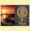 Muir Clan Badge Scottish Family Name Fridge Magnets Set of 10