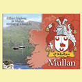 Mullan Coat of Arms Irish Family Name Fridge Magnets Set of 10