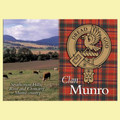 Munro Clan Badge Scottish Family Name Fridge Magnets Set of 10