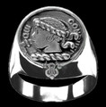 Borthwick Clan Badge Mens Clan Crest Sterling Silver Ring