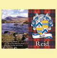 Reid Coat of Arms Scottish Family Name Fridge Magnets Set of 10