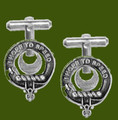 Cathcart Clan Badge Stylish Pewter Clan Crest Cufflinks