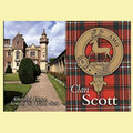 Scott Clan Badge Scottish Family Name Fridge Magnets Set of 10