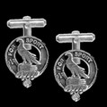 Clelland Clan Badge Sterling Silver Clan Crest Cufflinks