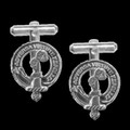 Dennistoun Clan Badge Sterling Silver Clan Crest Cufflinks