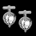 Dewar Clan Badge Sterling Silver Clan Crest Cufflinks
