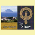 Shaw Clan Badge Scottish Family Name Fridge Magnets Set of 10