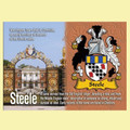 Steele Coat of Arms English Family Name Fridge Magnets Set of 10
