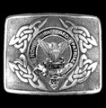 United States Navy Badge Interlace Mens Sterling Silver Kilt Belt Buckle