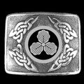 Japanese Mon Badge Interlace Mens Sterling Silver Kilt Belt Buckle