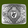 Ireland Badge Interlace Mens Stylish Pewter Kilt Belt Buckle