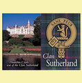 Sutherland Clan Badge Scottish Family Name Fridge Magnets Set of 10