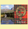 Taylor Clan Badge Scottish Family Name Fridge Magnets Set of 10