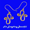 Waldalgesheim Open Scrollwork Sheppard Hook Bronze Earrings