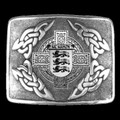 McMahon Irish Badge Interlace Mens Sterling Silver Kilt Belt Buckle