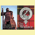 Wallace Clan Badge Scottish Family Name Fridge Magnets Set of 10