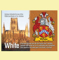 White Coat of Arms English Family Name Fridge Magnets Set of 10