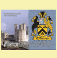 Williamson Coat of Arms English Family Name Fridge Magnets Set of 10
