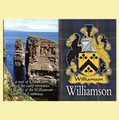 Williamson Coat of Arms Scottish Family Name Fridge Magnets Set of 10