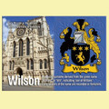 Wilson Coat of Arms English Family Name Fridge Magnets Set of 10