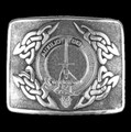 Muirhead Clan Badge Interlace Mens Sterling Silver Kilt Belt Buckle