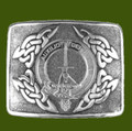 Munro Clan Badge Interlace Mens Stylish Pewter Kilt Belt Buckle