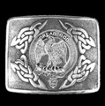 Munro Clan Badge Interlace Mens Sterling Silver Kilt Belt Buckle