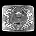 Nairn Clan Badge Interlace Mens Sterling Silver Kilt Belt Buckle