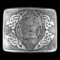 Oliphant Clan Badge Interlace Mens Sterling Silver Kilt Belt Buckle