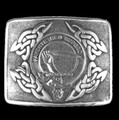 Mitchell Clan Badge Interlace Mens Sterling Silver Kilt Belt Buckle