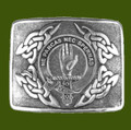 Lamont Clan Badge Interlace Mens Stylish Pewter Kilt Belt Buckle