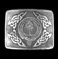 Anderson Clan Badge Interlace Mens Sterling Silver Kilt Belt Buckle