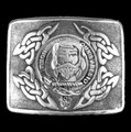 MacNab Clan Badge Interlace Mens Sterling Silver Kilt Belt Buckle