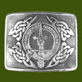 Shaw Clan Badge Interlace Mens Stylish Pewter Kilt Belt Buckle