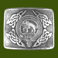 Nisbet Clan Badge Interlace Mens Stylish Pewter Kilt Belt Buckle
