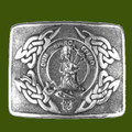 MacLennan Clan Badge Interlace Mens Stylish Pewter Kilt Belt Buckle