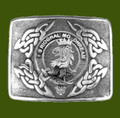 MacGregor Clan Badge Interlace Mens Stylish Pewter Kilt Belt Buckle