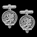 Forsyth Clan Badge Sterling Silver Clan Crest Cufflinks