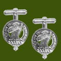 Fullerton Clan Badge Stylish Pewter Clan Crest Cufflinks
