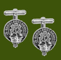 Gayre Clan Badge Stylish Pewter Clan Crest Cufflinks