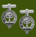 Hogg Clan Badge Stylish Pewter Clan Crest Cufflinks