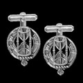 Houston Clan Badge Sterling Silver Clan Crest Cufflinks