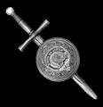 Adair Clan Badge Sterling Silver Dirk Shield Large Clan Crest Kilt Pin