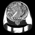 Arbuthnot Clan Badge Mens Clan Crest Sterling Silver Ring