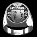 Maloney Irish Coat Of Arms Family Crest Mens Sterling Silver Ring