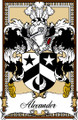 Alexander Bookplate Coat Of Arms Family Crest Paper Poster