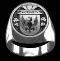 Moriarty Irish Coat Of Arms Family Crest Mens Sterling Silver Ring