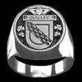 Quigley Irish Coat Of Arms Family Crest Mens Sterling Silver Ring